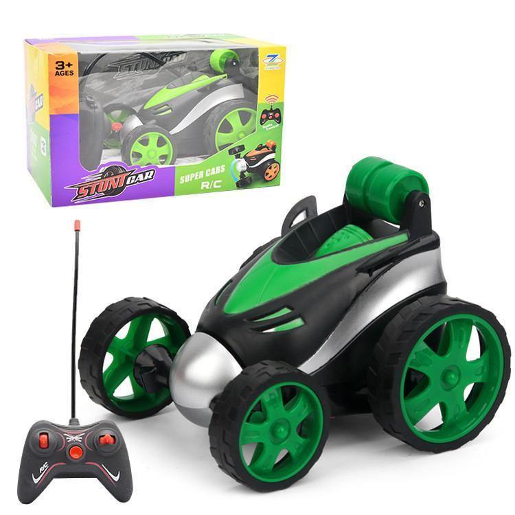 ezy2find toys Green 4571 factory remote control rollover Stunt Car rollover cart boy children''s stand hot selling electric toys