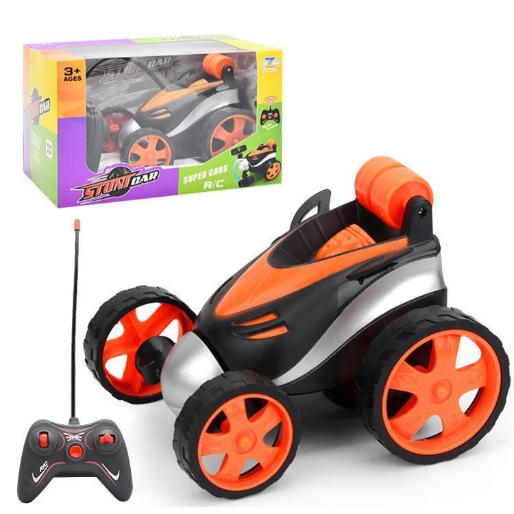 ezy2find toys Orange 4571 factory remote control rollover Stunt Car rollover cart boy children''s stand hot selling electric toys