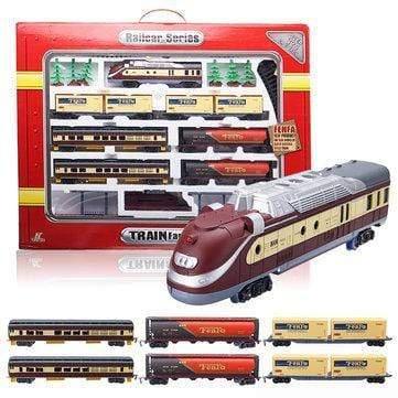ezy2find train set Electric Classic Train Rail Vehicle Toys Set Track Music Light Operated Carriages Educational Gift Electric Classic Train Rail Vehicle Toys Set Track Music Light Operated Carriages Educational Gift