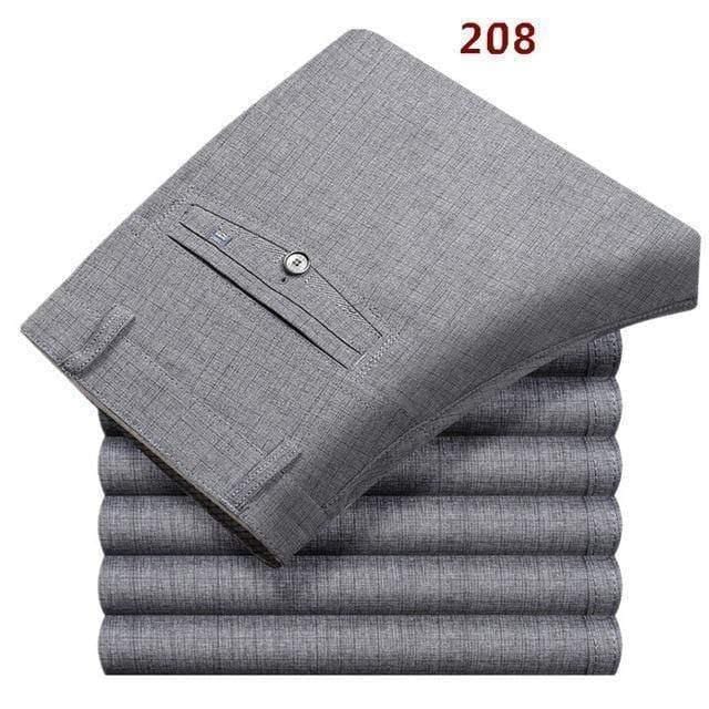 ezy2find trousers 208 light grey / 30 Suit Pants For Men Loose Men Dress Pants Classic Straight Formal