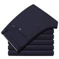ezy2find trousers 999 Navy Blue / 28 Suit Pants Fashion Elegant Mens Dress Pants Solid Color