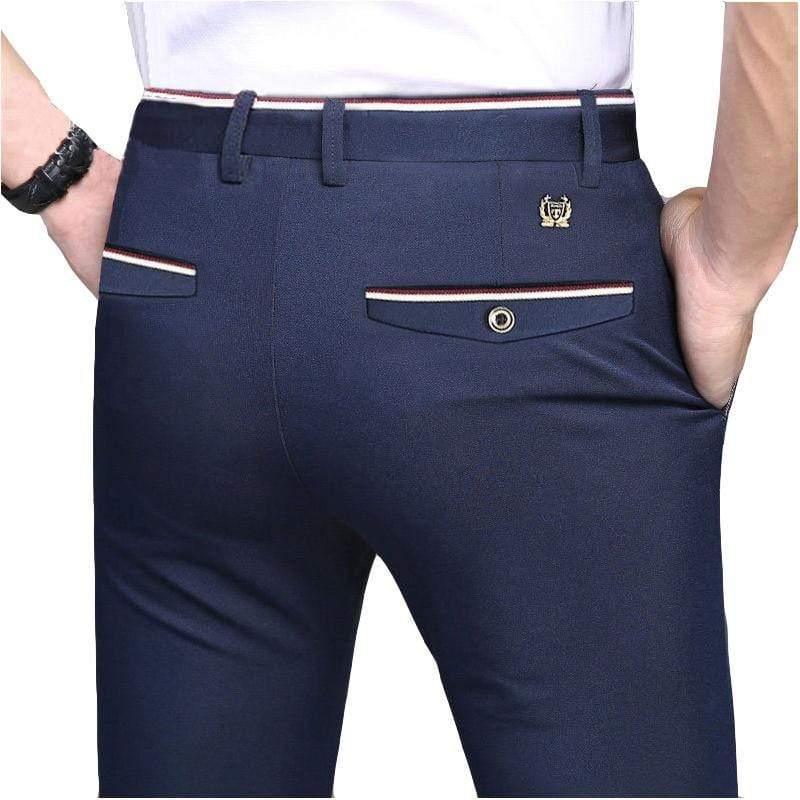 ezy2find trousers Suit Pants Fashion Elegant Mens Dress Pants Solid Color