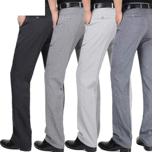 ezy2find trousers Suit Pants For Men Loose Men Dress Pants Classic Straight Formal