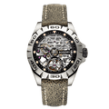 ezy2find watch Black Leather 2 Titanium Case 2020 Top Brand Luxury Men's Watches Skeleton Automatic Mechanical Watch for Men Waterproof