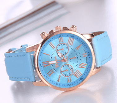 ezy2find watch Light blue Roman digital belt watch