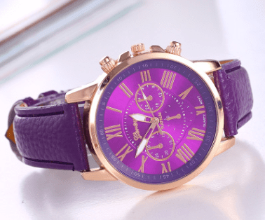 ezy2find watch Purple Roman digital belt watch