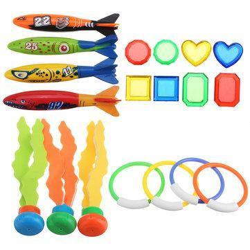 ezy2find Water Play Toys 19PCS Swimming Pool Underwater Diving Toys Water Play Toys for Kids 19PCS Swimming Pool Underwater Diving Toys Water Play Toys for Kids