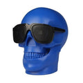 ezy2find Wireless Bluetooth Speaker Blue Skull with Sunglass Shape Wireless Bluetooth Speaker