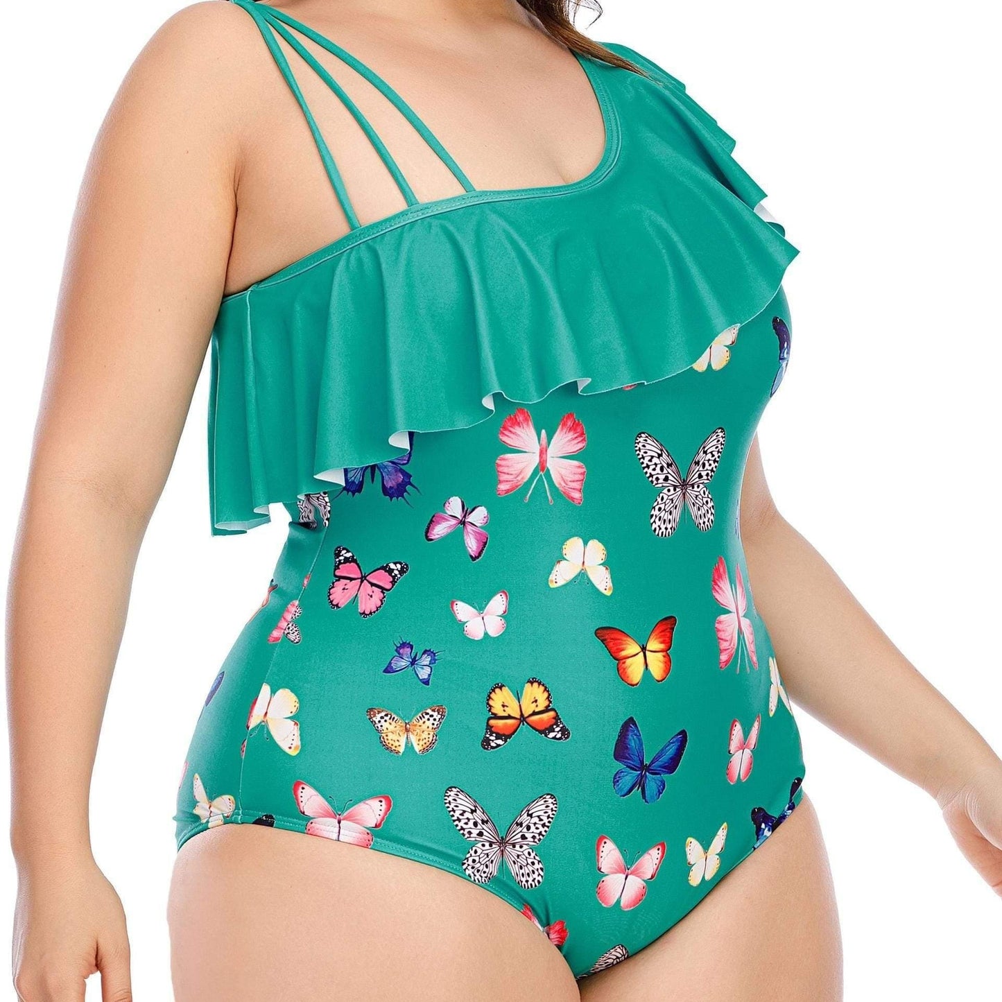 ezy2find Women's Bathers Butterfly / L One-Piece Sexy Extra Lady Plus Size Swimsuit