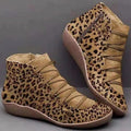 ezy2find women's boots Leopard / 41 Casual booties women's boots flat boots