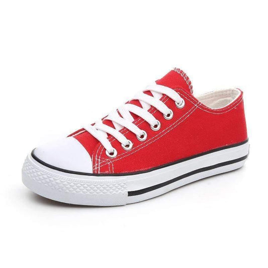 ezy2find Women's canvas shoes Red / 38 Flat-soled canvas shoes