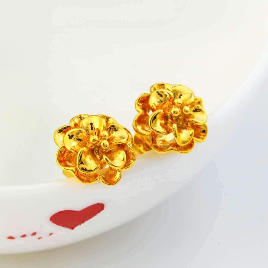 ezy2find women's earrings 14Style 24K Gold Plated Earrings Euro Gold Jewelry New Popular Earrings