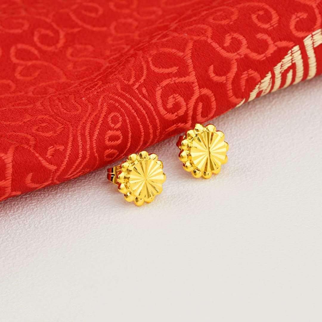 ezy2find women's earrings 4Style 24K Gold Plated Earrings Euro Gold Jewelry New Popular Earrings