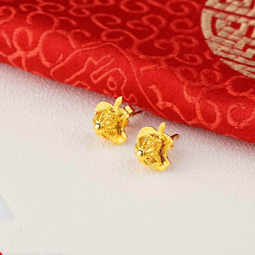 ezy2find women's earrings 5Style 24K Gold Plated Earrings Euro Gold Jewelry New Popular Earrings