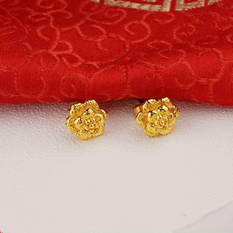 ezy2find women's earrings 9Style 24K Gold Plated Earrings Euro Gold Jewelry New Popular Earrings