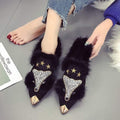ezy2find Women's Fur shoes black / 38 Fur shoes