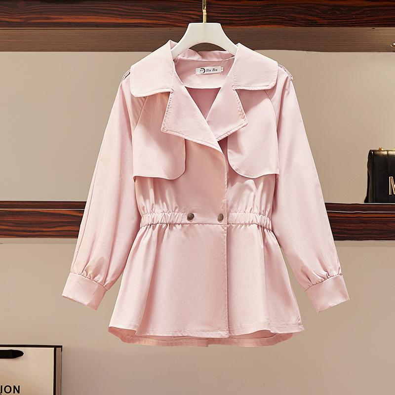 ezy2find Women's jacket Pink / S New Style Small Lantern Sleeve Skirt Skirt Waist To Slim Korean Edition Jacket Jacket