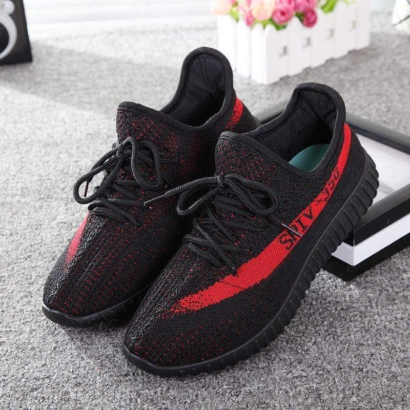 ezy2find women's joggers 43 / Black red Foreign trade aliexpress for sports shoes Kanye coconut yeezy350v2 running shoes on behalf of a couple of leisure