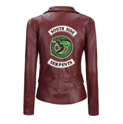 ezy2find women's leather jackets Red 1 / XXXXL New River Valley Town Viper Snake Leather Jacket Riverdale American Drama Jacket