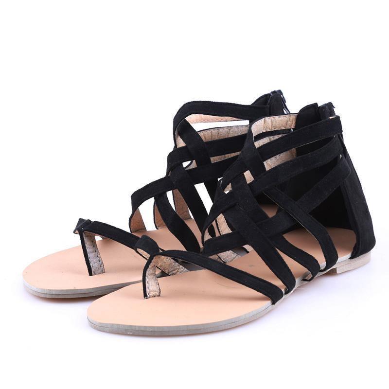 ezy2find women's sandals black / 43 Criss Cross Sandals