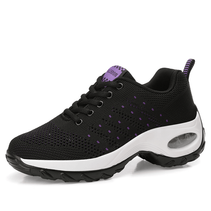 ezy2find Women's Sneakers Black purple / 38 Ladies shoes net shoes
