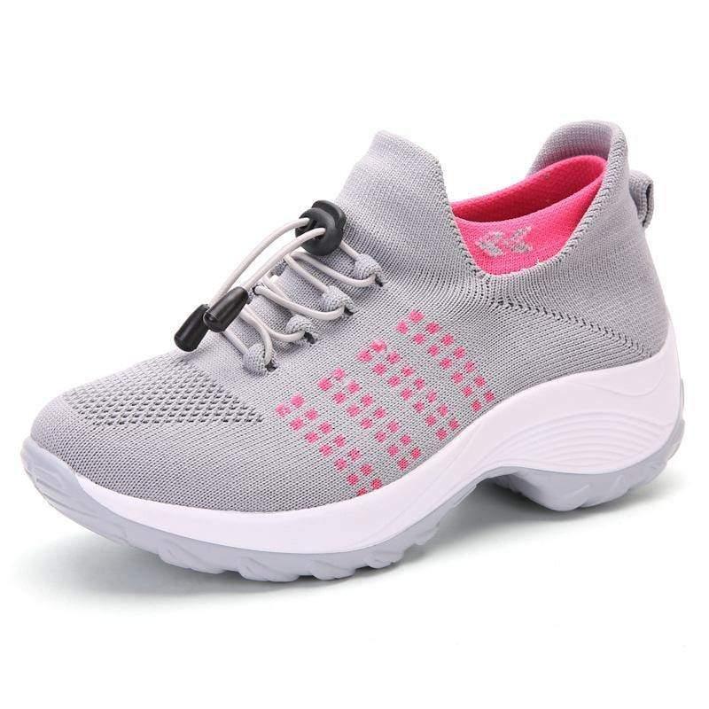 ezy2find women's sneekers Grey pink / 36 Lightweight flying sneakers