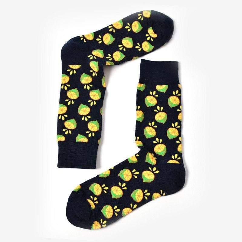 ezy2find women's socks 13 Happy tube socks fruit banana men's and women's socks