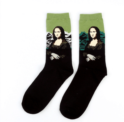 ezy2find women's socks 2 art pattern socks