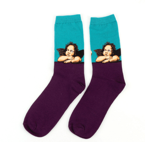 ezy2find women's socks 5 art pattern socks