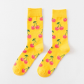 ezy2find women's socks 6 Happy tube socks fruit banana men's and women's socks