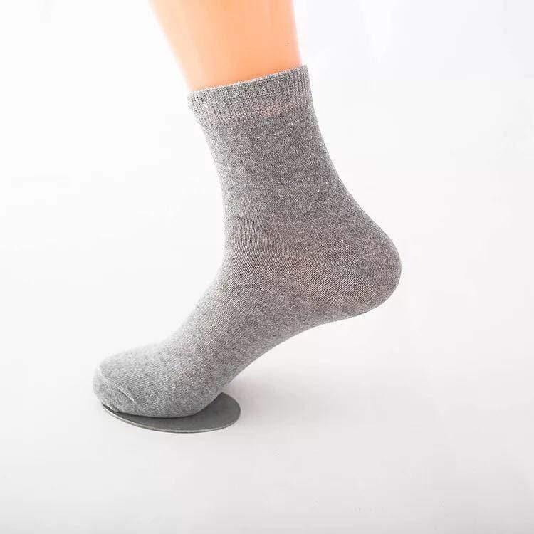 ezy2find women's socks In the tube grey / One size Black And White Gray Boat Socks Tube Socks Men And Women Thick Socks
